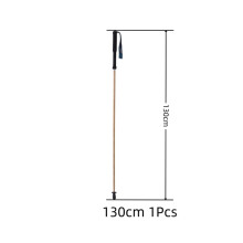 (1 pièce 130 cm) Bâton de randonnée ultraléger en fibre de carbone haute résistance et peau de bambou