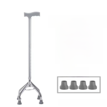 (Verdikte aluminiumlegering hoge vierhoekkruk + reserve voetpad)Aluminiumlegering Verdikt Ouderen