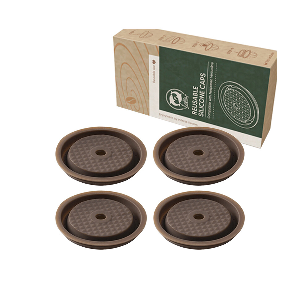 (4 couvercles) Capsule de café pour machine à café Nespresso Vertuo pop/Next Filtre à capsule de café