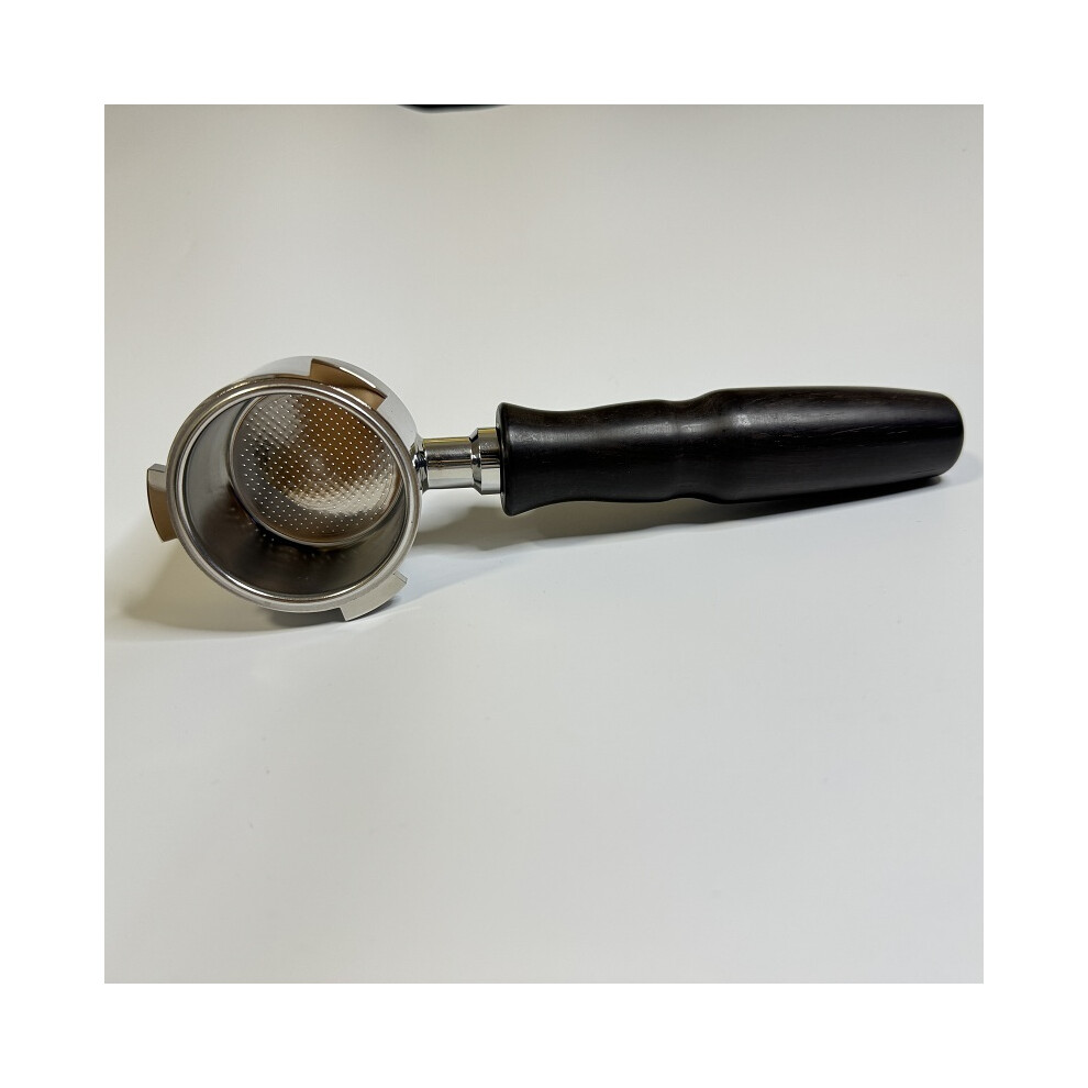 D schwarzes Holz  kein Korb 51 mm nackter KaffeeSiebtr&auml;ger f&uuml;r Delonghi EC680EC685EC785EC885