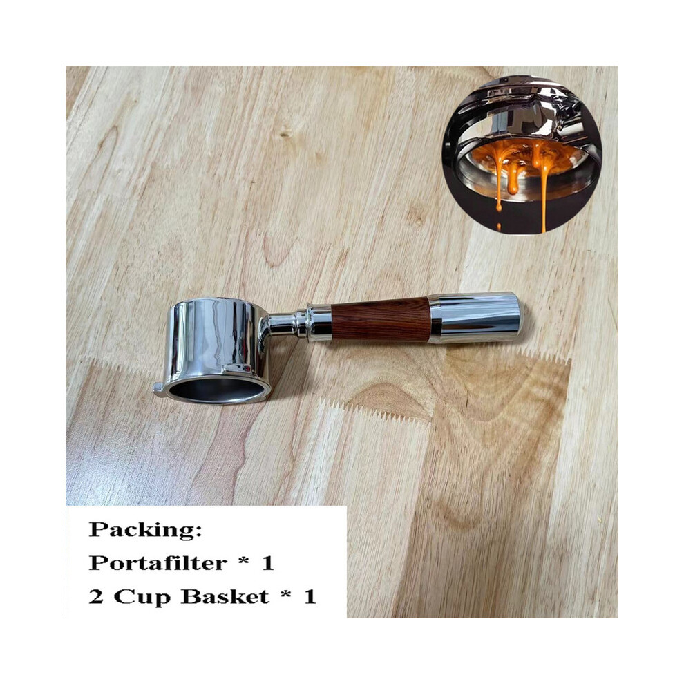 Metallholz51 mm bodenloser Siebtr&auml;ger f&uuml;r Delonghi 91559255935593359665 Edelstahl nackt