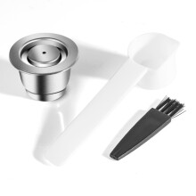 (1pod) Capsules réutilisables pour Nespresso Capsule réutilisable en acier inoxydable Filtres à café
