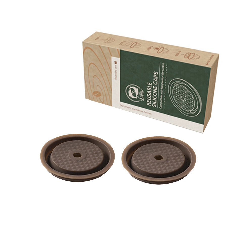(2 couvercles) Capsule de café pour machine à café Nespresso Vertuo pop/Next Filtre à capsule de café