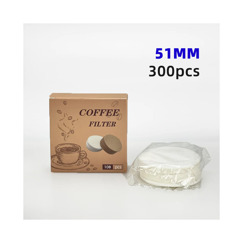 Filtre à café jetable (51 mm, 300 pièces), panier à eau secondaire, spécial pour porte-filtre 51 mm,