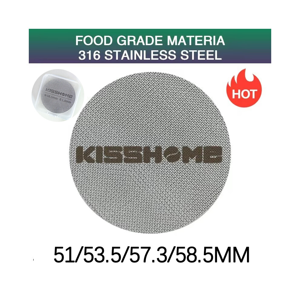 (57,3 mm de diamètre - 2,0 mm 150 microns) Filtre à café réutilisable Écran de douche de contact Filtre