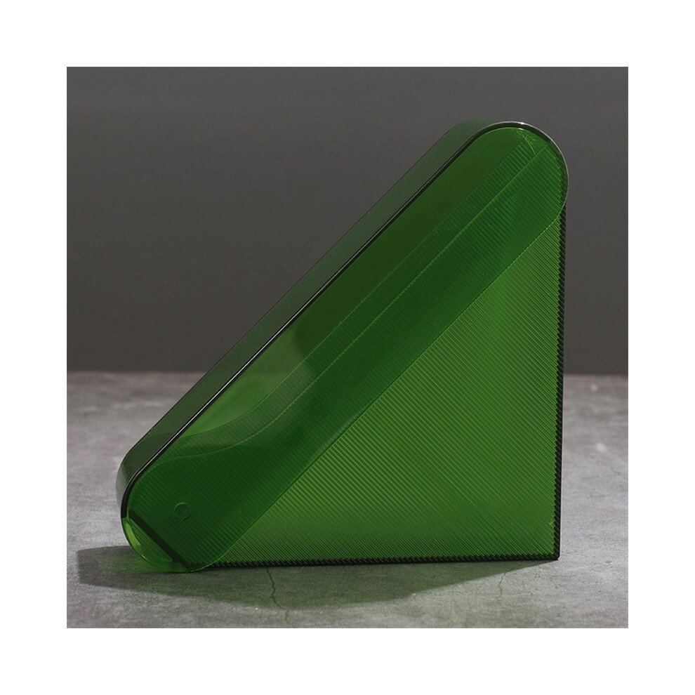 (Vert) Boîte de support de papier filtre à café, support de rangement de papier filtre à café à main,