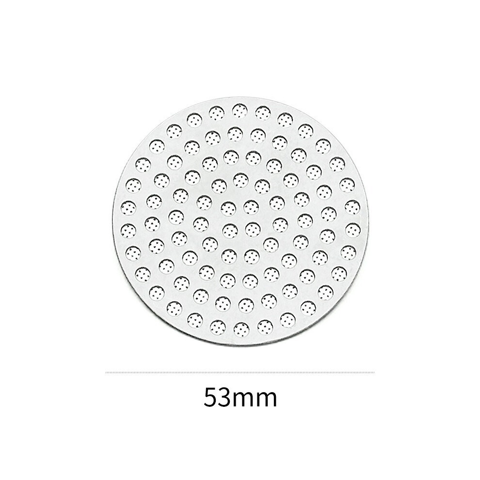 (53 mm - 1 pièce) XHYKFFILTER Filtre à café en acier inoxydable 304, double couche, filtre fin pour