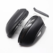 (Left and Right)for Volkswagen VW Scirocco Passat Eos CC Beetle Jetta Black Cover Side Wing Mirror Indicator