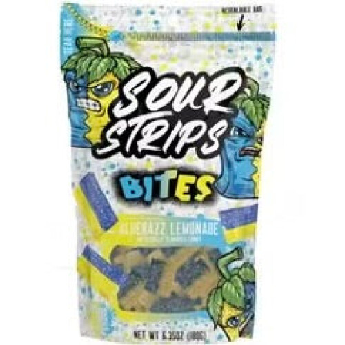 Sour Strips Bites Bluerazz Lemonade 180g