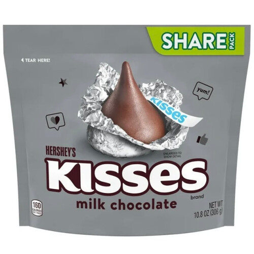 Hershey's Kisses Milk Chocolate Share Size 306g