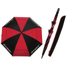 Clicgear 68 Inch UV Golf Umbrella Double Canopy Black/Red