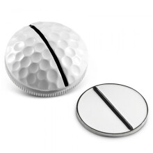 On Point Golf Ball Marker Rail Dimpled Dome Black