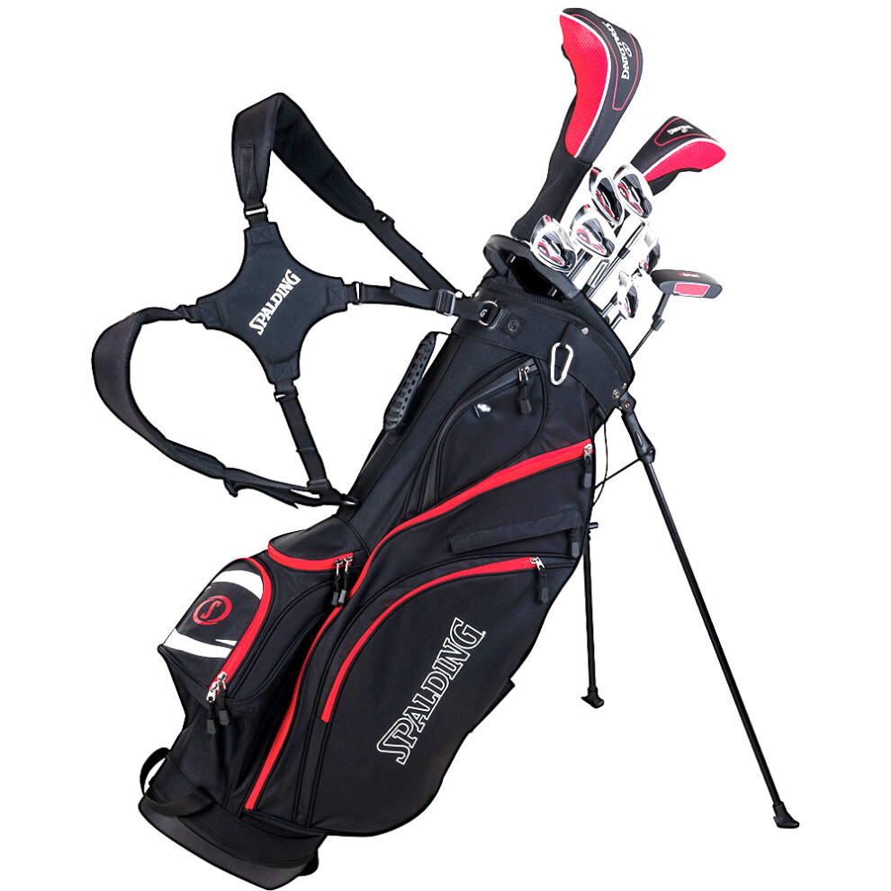 Spalding Tour 2 Mens Golf Package Set Graphite/Steel with Stand Bag