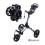 FastFold Square 3 Wheel Push Golf Cart Trolley Grey/Black 2