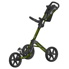 FastFold Mission 5.0 Push 3 Wheel Golf Cart Trolley Green/Black