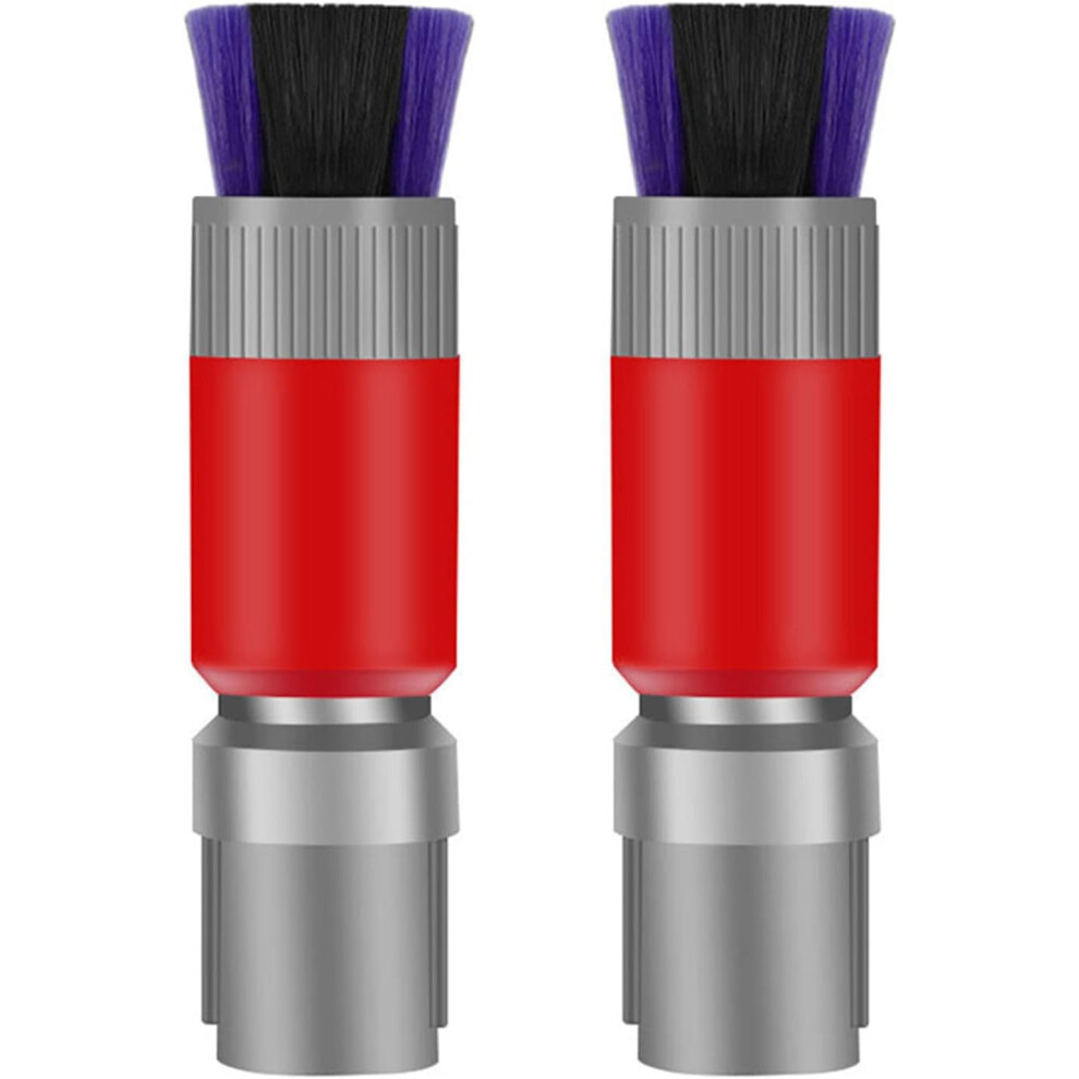 (2 Dusting Brush) Soft Bristle Roller Brush Self-Cleaning Traceless Dusting Brush Replacement Parts for Dyson V7 V8 V10 V11 V15 Hoovers Vacuum Cleaner