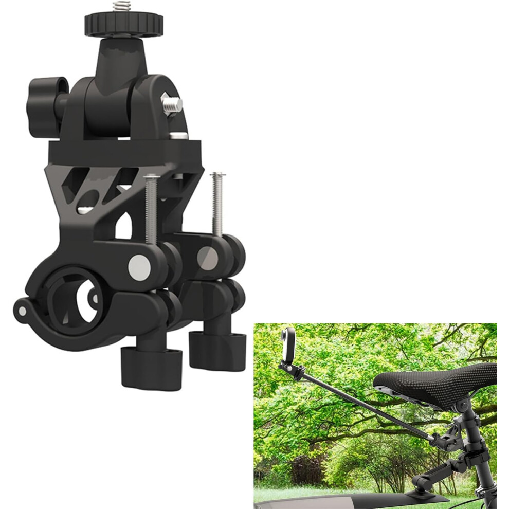 Bicycle Seat Post Bracket for DJI Osmo Action 5 Pro for Insta360 X4 for GoPro Hero 13 Action Camera Base Bike Rear Saddle Post Clamp Mount Cycling Ext