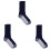 Masters Masters Extreme Dry Crew Golf Socks 3 Pack-Navy 3