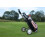 Hedgehog Black Hand Pull / Push Golf Trolley 14 Inch Wheels Sleeve Set 2
