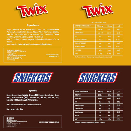 Mixed Bulk Chocolate Box, M&M's Peanuts 1.4kg - 30 Full-Size 2