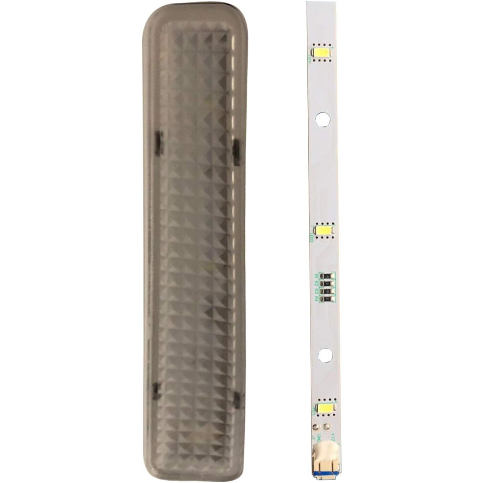 (Led Strip Light) LED Light Bar Strip & Cover for RONGSHENG/HISENSE Refrigerator LED Light E349766 MDDZ-162A 1629348 DC12V 2W