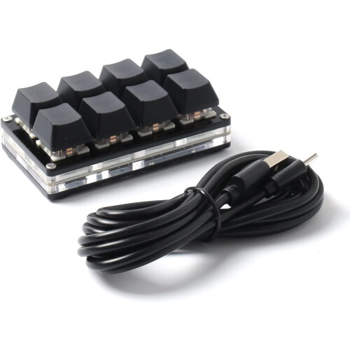 8 Keys Keyboard USB Interface Custom Copy Paste Shortcuts Mini Mechanical Keyboard for SayoDevice