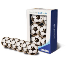 Football Truvis Style Golf Balls Pack of 6 Black/White