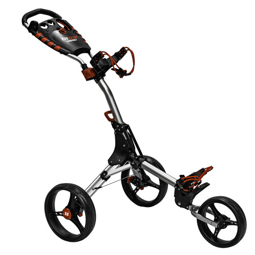 Easyglide Compact 3 Wheel Push Golf Trolley Silver