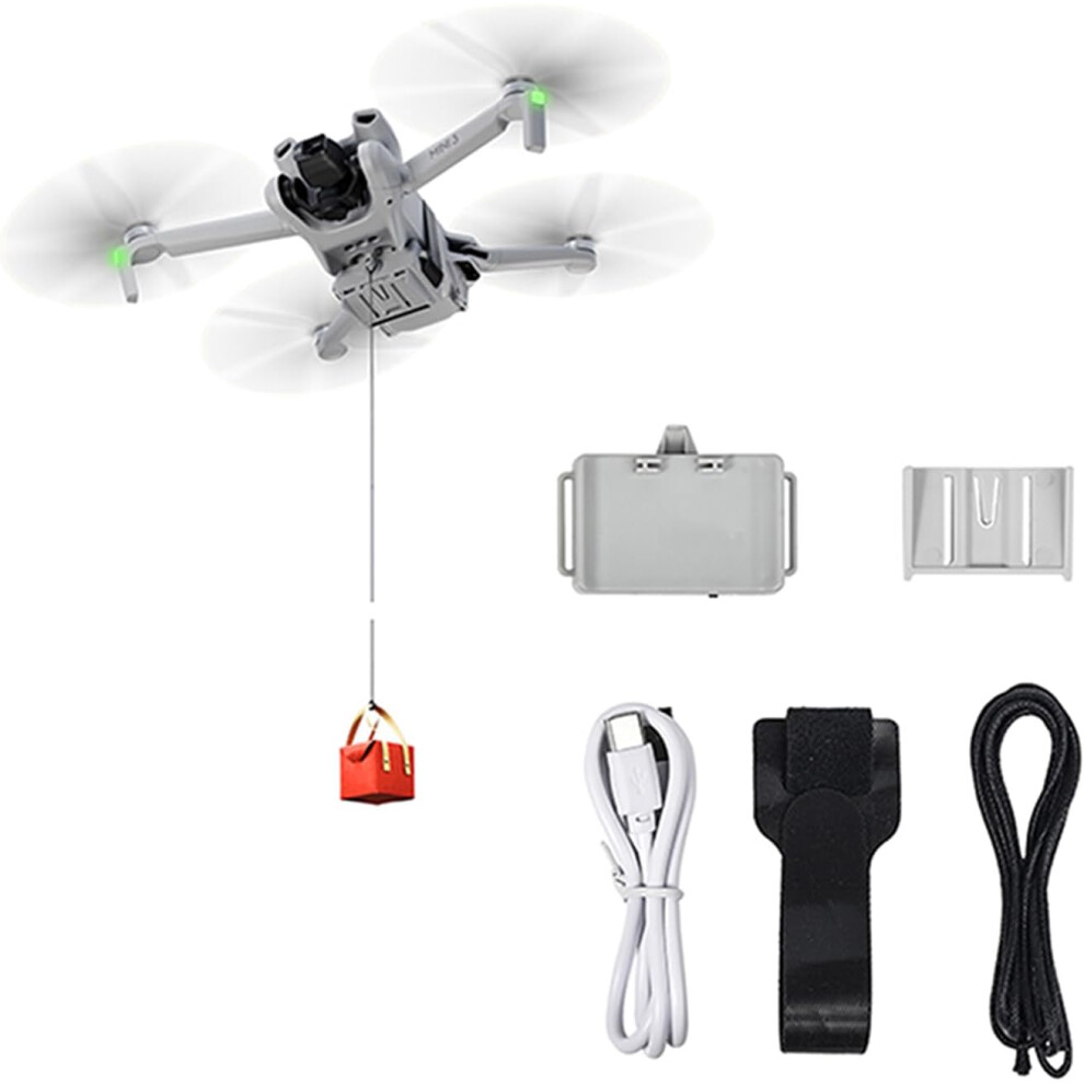 Drone Airdrop System Universal for DJI Mini 4K / Mini 4 Pro/Mini 3 Pro Thrower Transport Delivery Payload Release Dropping Device