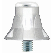 Champ Bolt 1 Colour Nylon Steel Tip Football/Rugby Studs White