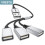(Α έως 2 USB 0,25m) Καλώδιο προσαρμογέα διαχωριστή USB 1 σε 2 εξόδου 2