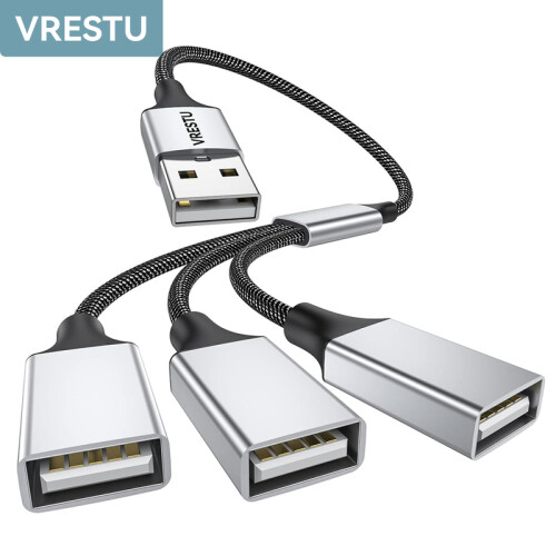 (Α έως 2 USB 0,25m) Καλώδιο προσαρμογέα διαχωριστή USB 1 σε 2 εξόδου 1