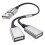 (Α έως 2 USB 0,25m) Καλώδιο προσαρμογέα διαχωριστή USB 1 σε 2 εξόδου 1