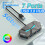 (0,6M 4-σε-1 Μαύρο) 7 Θύρες USB 3.0 HUB Type C Σταθμός σύνδεσης 5Gbps High Speed 2