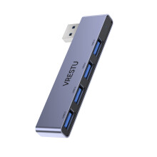 (Γκρι δεξιά πλευρά) 4 σε 1 USB HUB 3.0 OTG Splitter Adapter USB Expansion Συμβατό