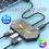 (1,2M 7-σε-1 Μαύρο) 7 Θύρες USB 3.0 HUB Type C Σταθμός σύνδεσης 5Gbps High Speed 2