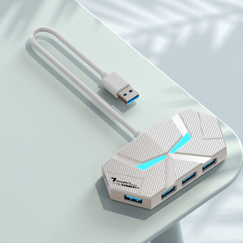(1,2M 7-σε-1 Λευκό) 7 Θύρες USB 3.0 HUB Type C Σταθμός σύνδεσης 5Gbps High Speed