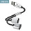 (Τύπος C έως 2 USB) Τύπος C σε διπλό USB OTG Προσαρμογέας USB 2.0 Type-C Επέκταση 2