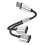 (Τύπος C έως 2 USB) Τύπος C σε διπλό USB OTG Προσαρμογέας USB 2.0 Type-C Επέκταση 1