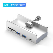(2 porty USB 1 TYP C SD TF) 6-w-1 koncentrator USB 3.0 z zasilaczem, rozdzielacz USB 3.0, rozdzielacz