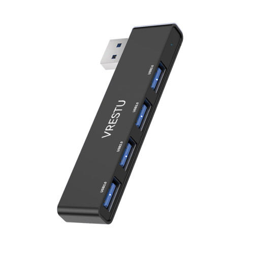 (Δεξιά πλευρά Μαύρο) 4 σε 1 USB HUB 3.0 OTG Splitter Adapter USB Expansion Συμβατό