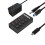 (4 θύρες US 10 Gbps C) συμβατό IDA 7 θύρες USB A Σταθμοί σύνδεσης 10 Gbps Power 1