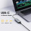 (Προσαρμογέας 5G Gigabit)WAVLINK USB C σε 5Gbps Προσαρμογέας Ethernet Χωρίς 4