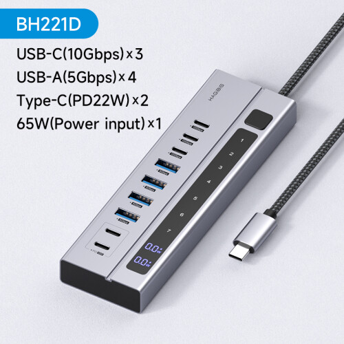 (Με διακόπτη-9 σε 1) Σταθμός σύνδεσης Hagibis USB C HUB Type-C Ατομικοί