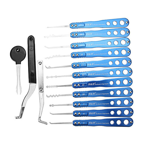 Honest 8Pcs Safety Box Quick Opening Lockpicks Lock Picks Tools with 2 Transmission Gears 2