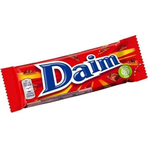 Daim Chocolate Bar 28 gram Each Bar Pack of 36 Box 1