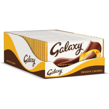 Galaxy Chocolate Bar, Smooth Caramel 135g, Pack of 24