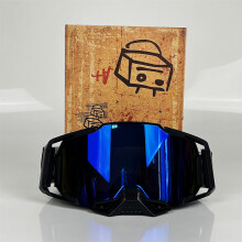 (BK-Blau)Motocross Brille HD Objektiv Männer Motorrad Anti-fog-Brille Reiten Brille Frauen Moto MX MTB