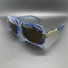 (BLAU-KEIN FALL)ORIGINAL MOD607 Sonnenbrille Männer Marke Schwarz Quadrat Shades UV400 Gradient Sonnenbrille