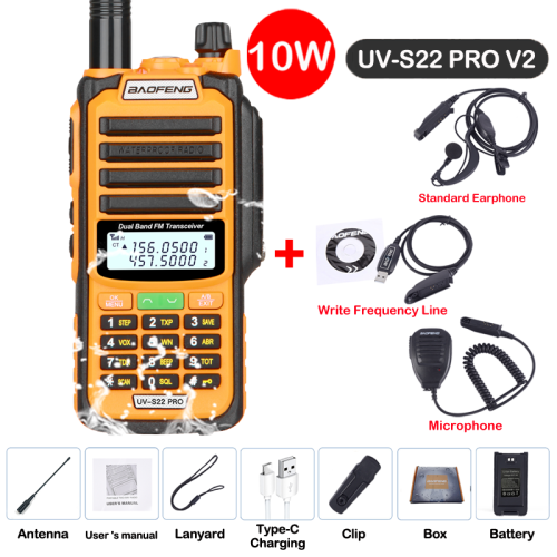 thumbnail: CRTFP00B Draagbaar VHF/UHF Dualband Radiostation 136-174 & 400-470 MHz - Zwart Met 128 Kanalen